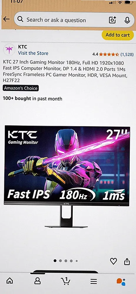 KTC 27 Inch Monitor