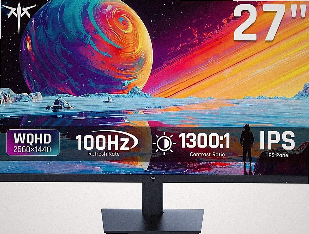 KTC 27 Inch QHD(2560 * 1440) 100Hz Computer Monitor - IPS Panel Anti-Blue Light