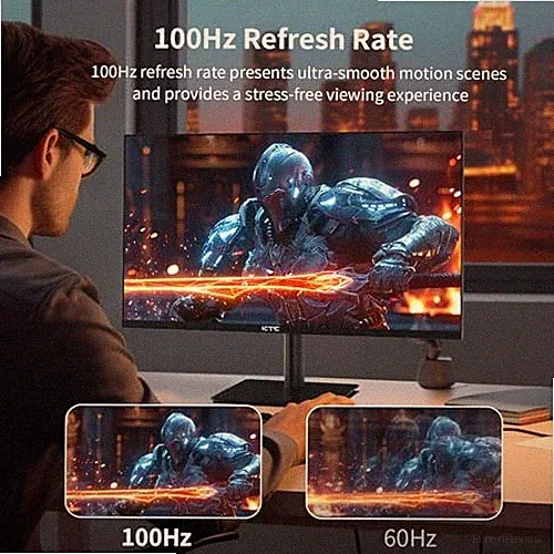 KTC 27 Inch QHD Computer Monitor, 2K 100Hz IPS Gaming Monitor, 1440P Frameless