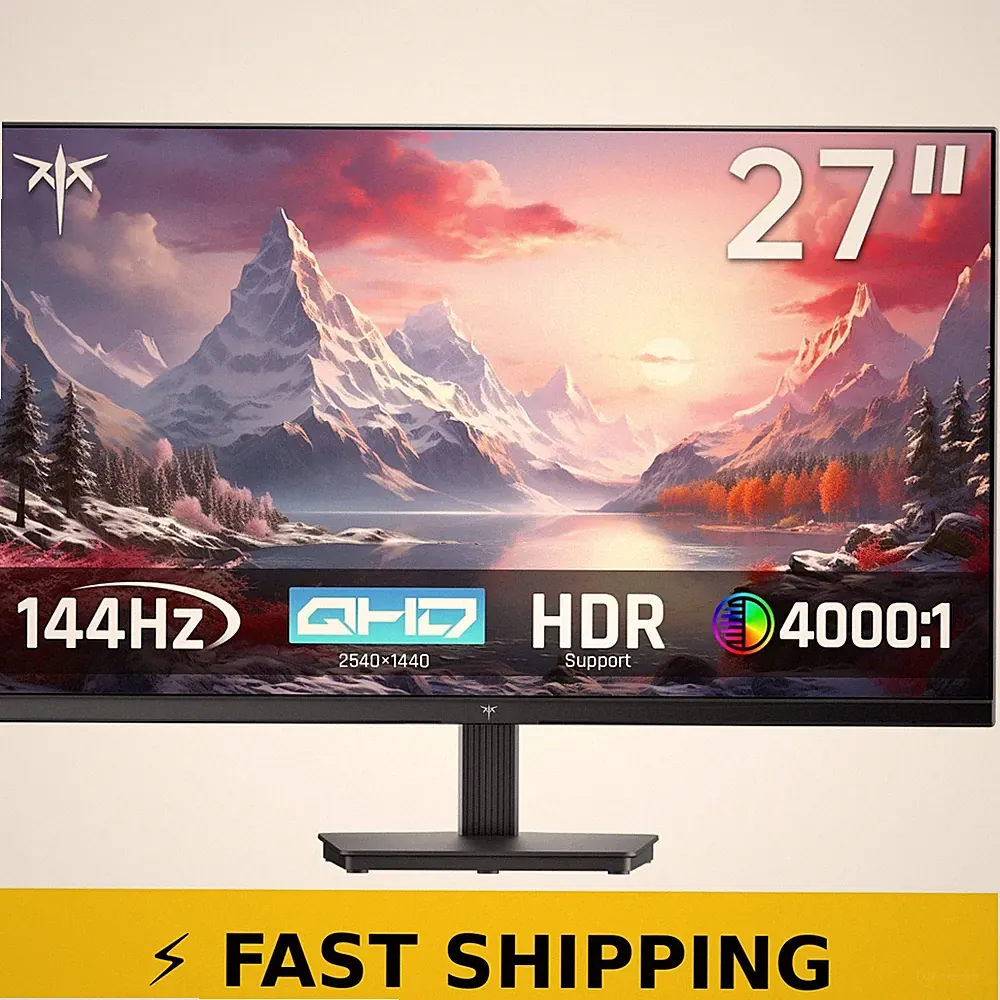 KTC 27" QHD 144Hz Gaming Monitor - Eye Care, HDMI/DP, Adjustable