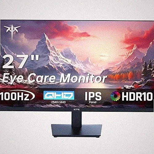 KTC 27" QHD IPS Gaming Monitor 1440P Frameless FreeSync Adjustable B0FWVRWDKL