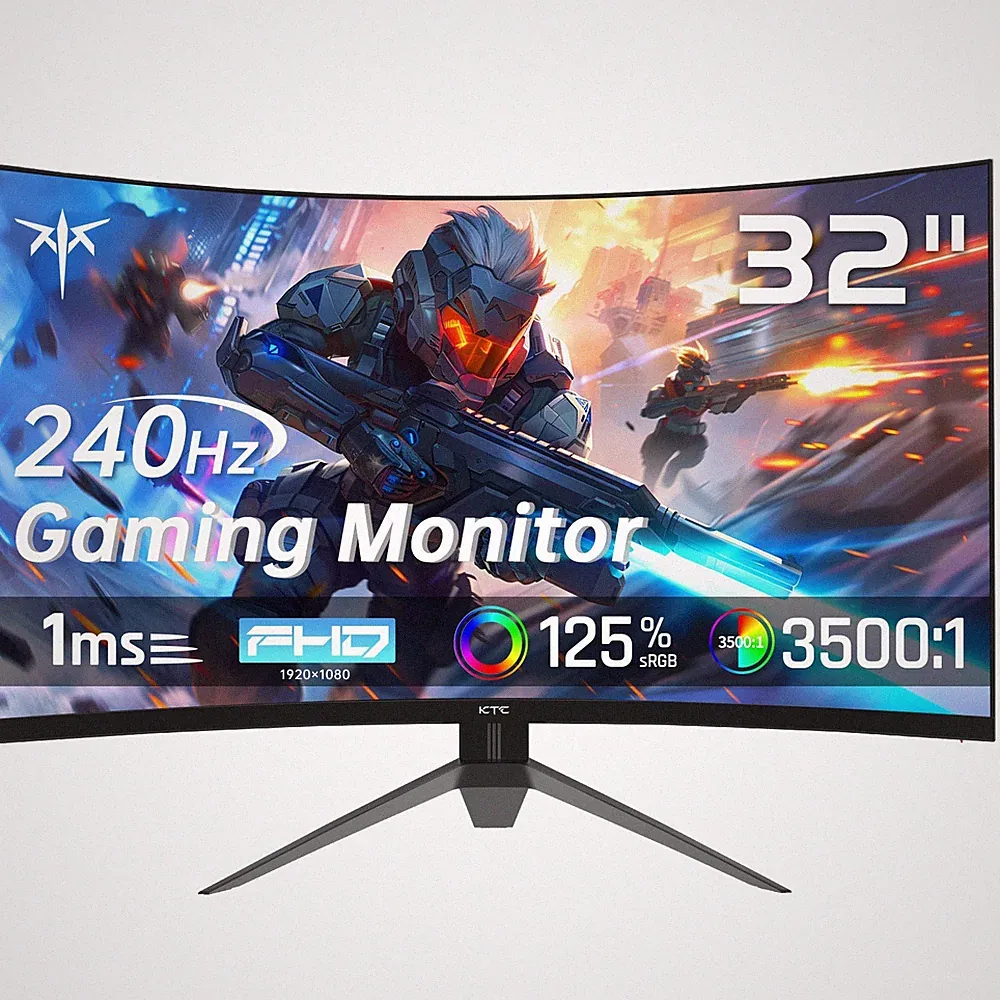 KTC 32'' 1920*1080p 240Hz HVA Curved 1500R Gaming Monitor