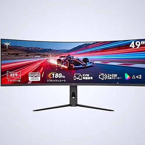 KTC 49-inch Ultrawide Curved Gaming Monitor H49S66 DQHD 5120×1440 / 32:9 /