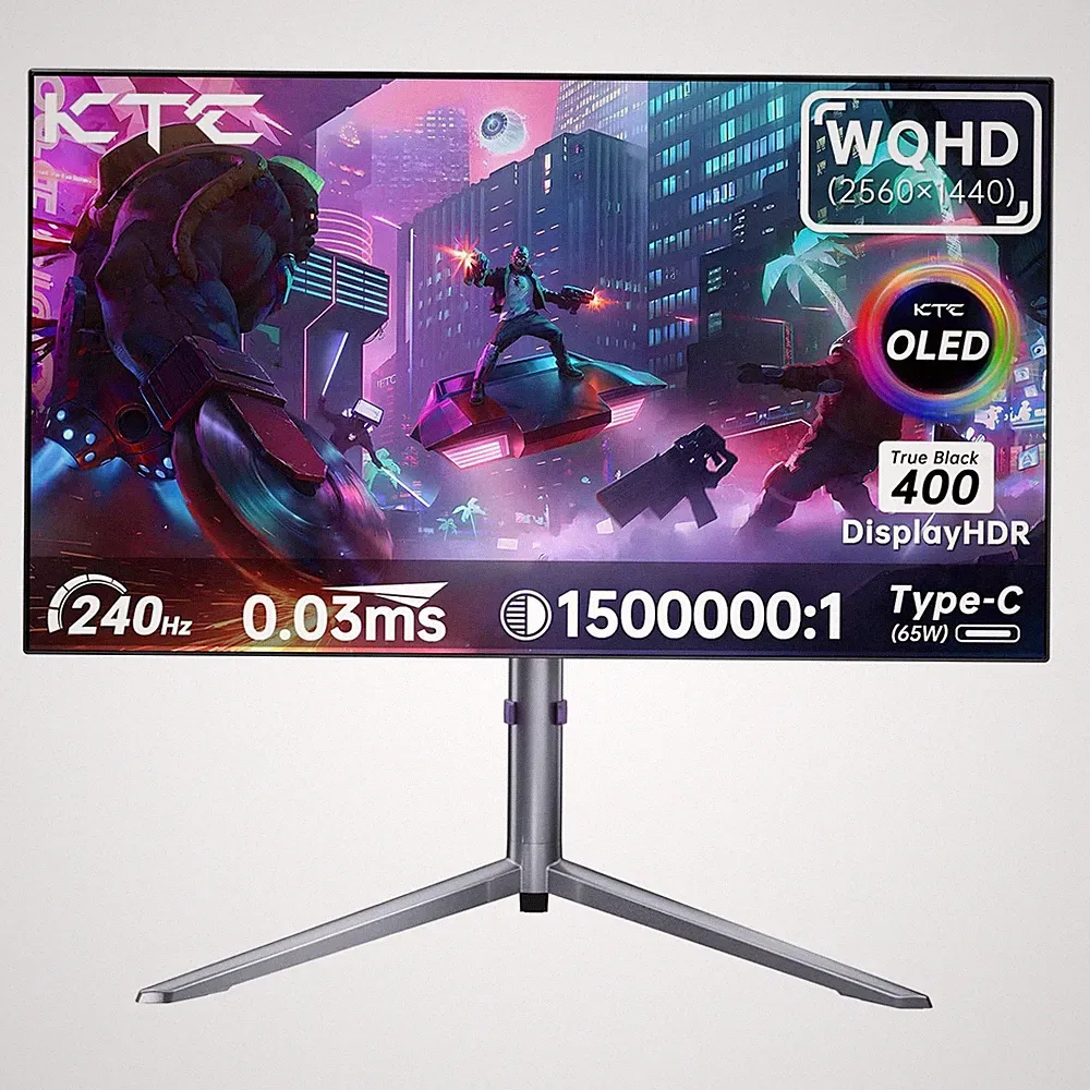 KTC G27P6S 27'' OLED Gaming Monitor QHD 2560x1440 240Hz 0.03ms Built-in Speakers
