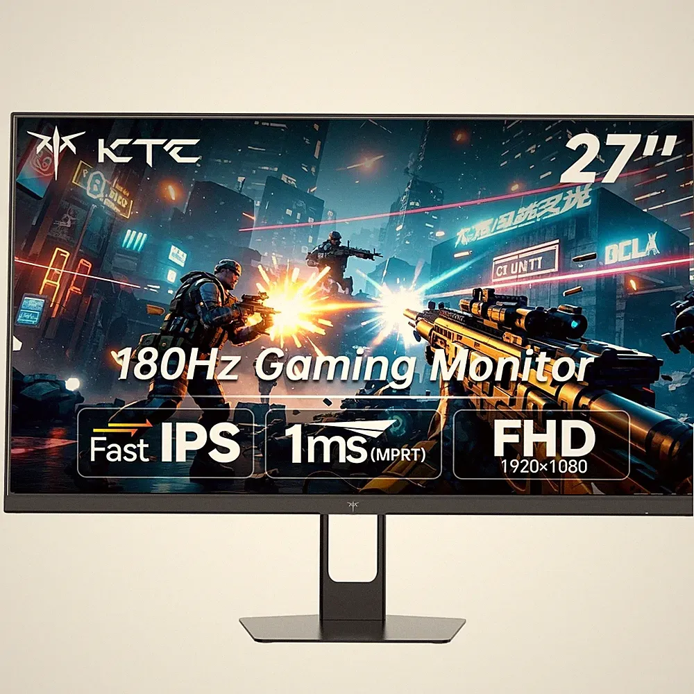 KTC Gaming Monitor 27 inch 180hz 1ms | Fast IPS Screen 1080p Monitor|2 x HDMI...