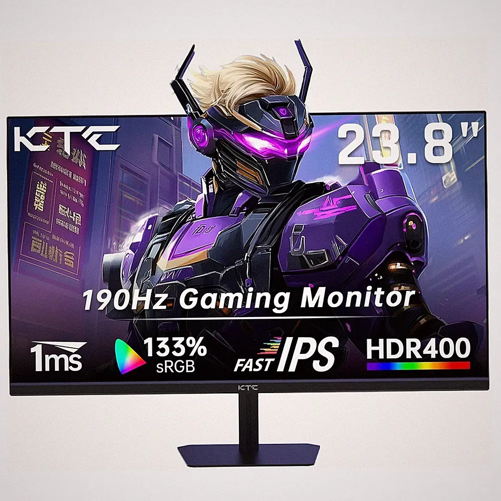 KTC H24F8 24'' 180Hz/190Hz Gaming Monitor HDR400 133% sRGB Bluelight Filter