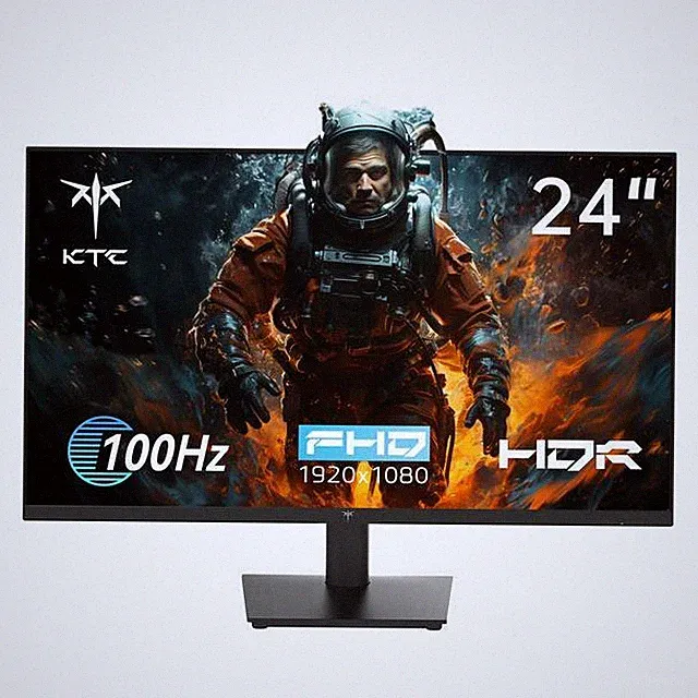 KTC H24V13 24 Inch 1080P Full HD Computer Monitor, 100Hz HDR10 Frameless Gaming