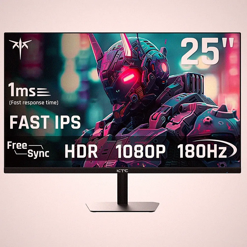 KTC H25T7 24.5'' Gaming Monitor 1080P 180Hz Up to 200Hz IPS HDR10 Adaptive Sync