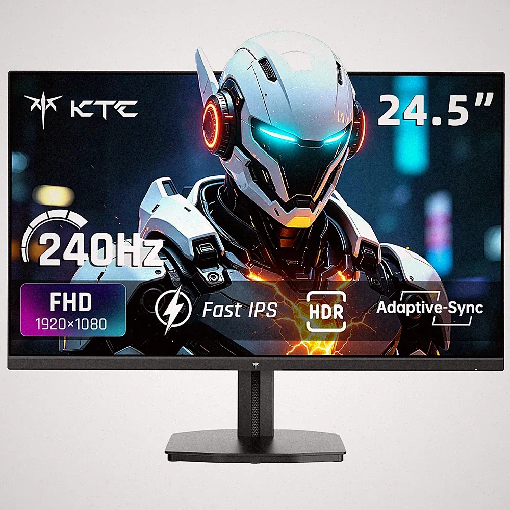KTC H25T7-A 24.5'' 240Hz Gaming Monitor FHD Fast IPS Adaptive Sync HDR 1080P 1ms