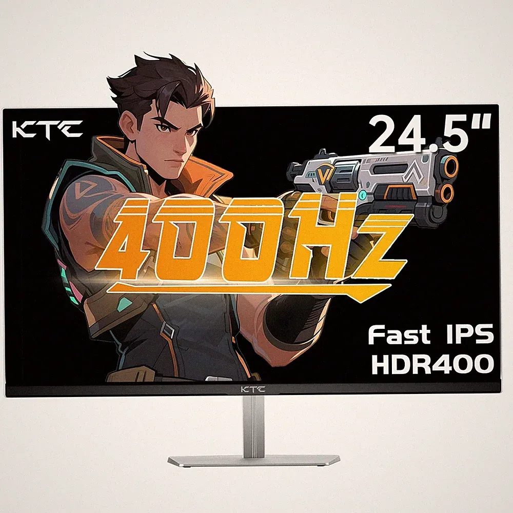 KTC H25X7 24.5''400Hz Gaming Monitor 1080P 240Hz Fast IPS HDR400 Tilt Adjustable
