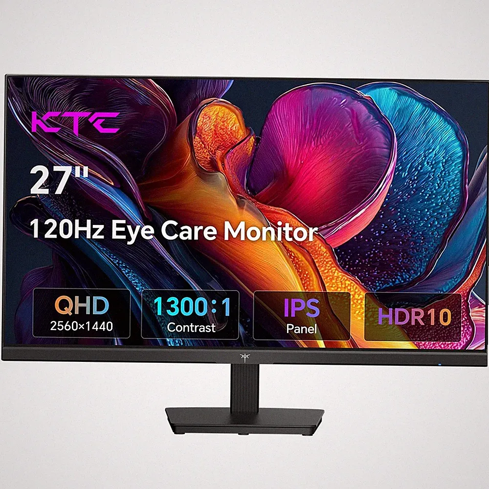 KTC H27D9 27inch Gaming Monitor,2K Monitors QHD 1440P, IPS 100Hz/120Hz Gaming PC