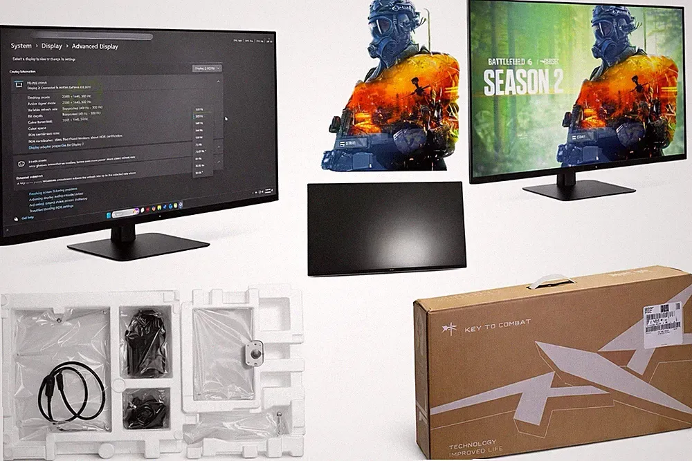 KTC H27E6 27” 1440p 300Hz IPS Gaming Monitor QHD – Condition is excellent.
