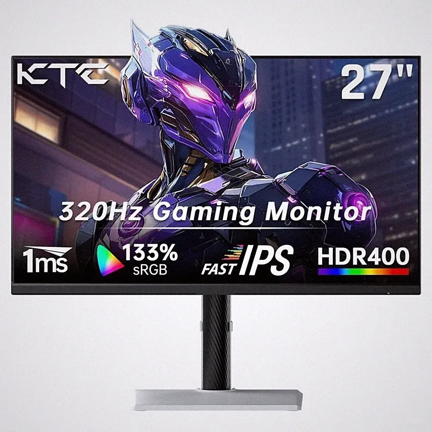 KTC H27E6 27'' Gaming Monitor 300Hz/320Hz QHD 1440P IPS Adaptive FreeSync HDR400