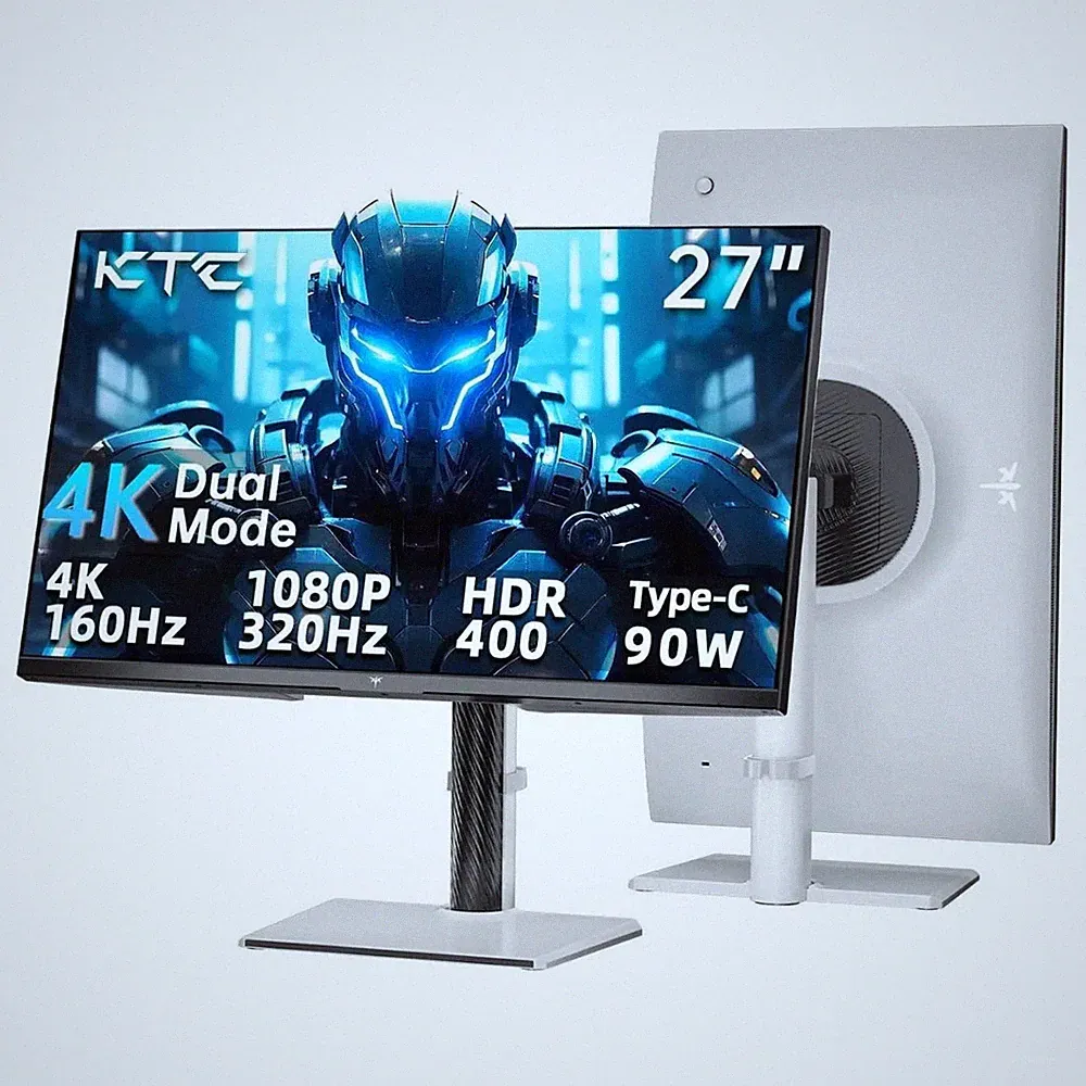 KTC H27P6 27'' 4K Gaming Monitor Dual Mode UHD 160Hz & FHD 320Hz Fast IPS HDR400