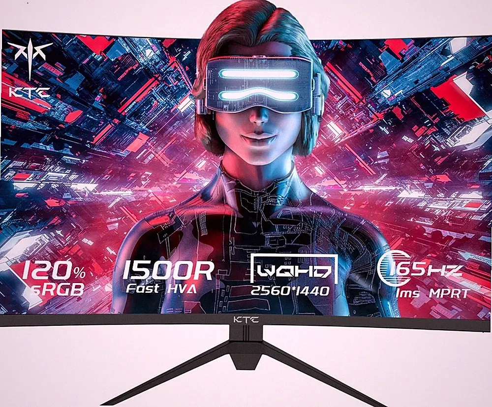 KTC H27S17 27 inch 1440p 1500R Curved Gaming Monitor, 165Hz(144Hz) Refresh Rate