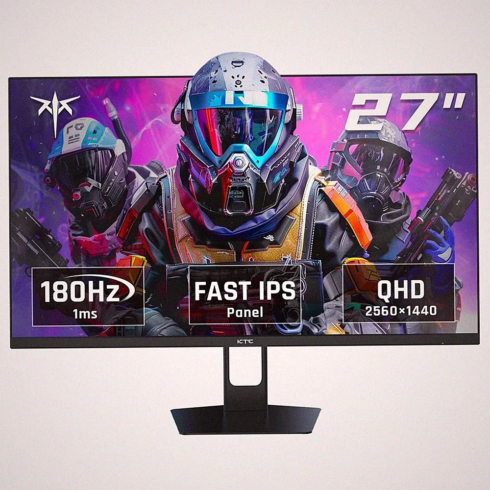 KTC H27T22S 27'' QHD Gaming Monitor 180Hz 1ms GTG Fast IPS 2K Computer Monitor