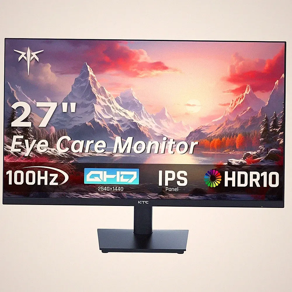 KTC H27T27 27'' QHD Computer Monitor 2K 100Hz IPS Gaming Monitor 1440P Frameless