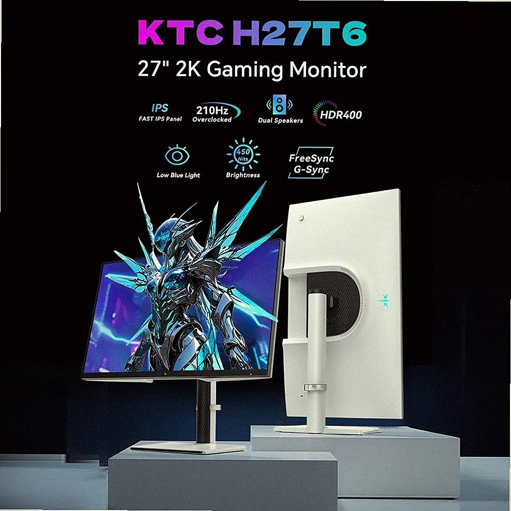 KTC H27T6 27inch Gaming Monitor,HDR400 2560x1440 Gaming PC,2K Computermonitor