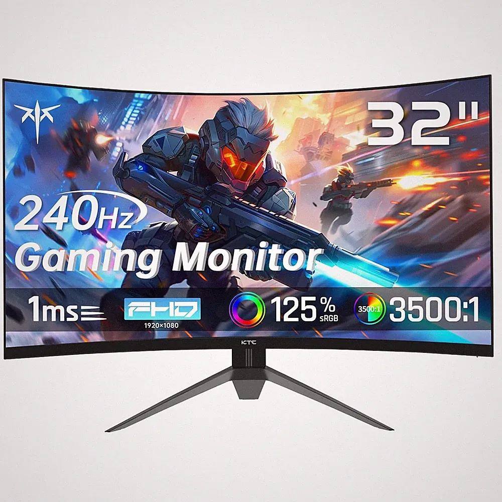 KTC H32S17F 32'' 240Hz Curved Gaming Monitor FHD 1080P 1500R HDR Gaming Monitor