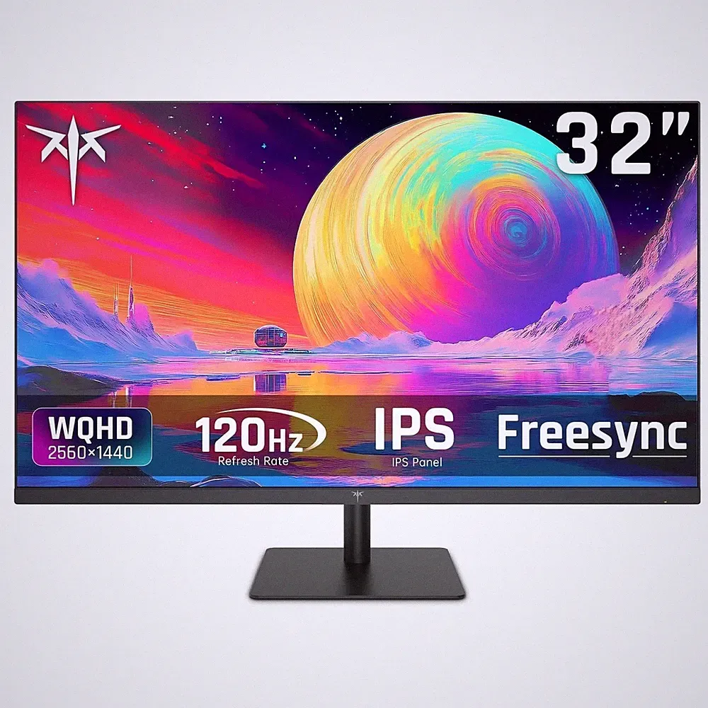 KTC H32T13 32'' 2K Monitor 1440P Frameless for Office & Gaming Tilt Adjustable