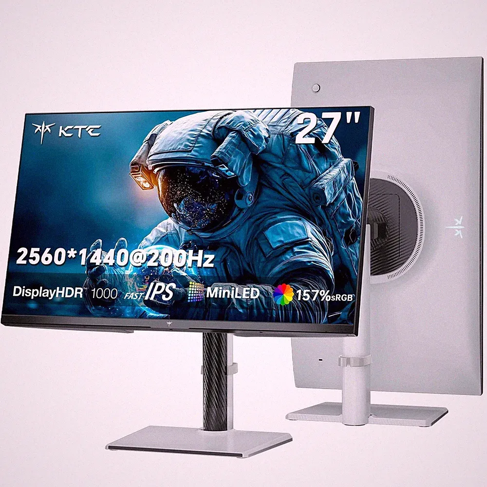 KTC M27T6S 27'' Gaming Monitor 1440P Mini LED Monitor 200Hz HDR 1000 1ms MPRT