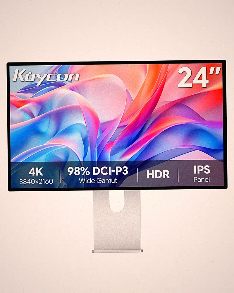 kuycon P24U 4K UHD Monitor 24 Inch 60Hz IPS