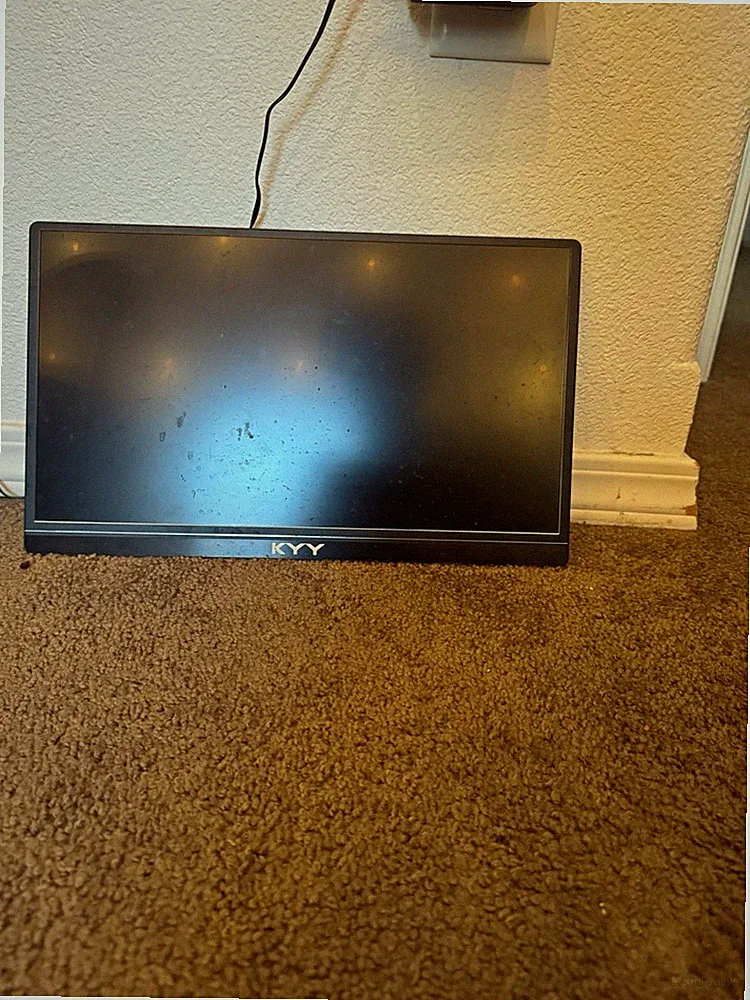 KYY 15.6" Portable Monitor 1080p FHD LCD USB-C Mini HDMI Black K3