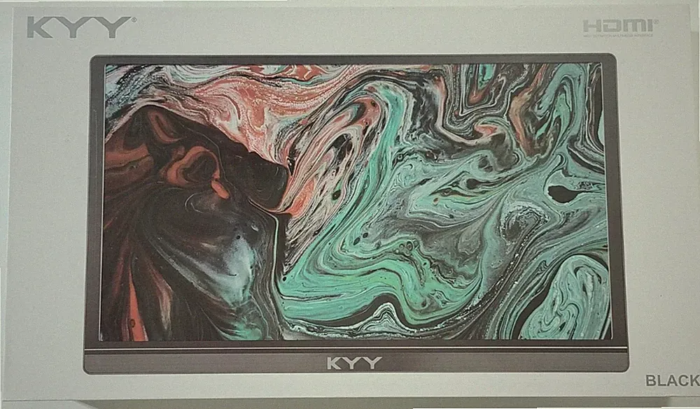 KYY 15.6" Type-C FHD Portable Monitor, Black