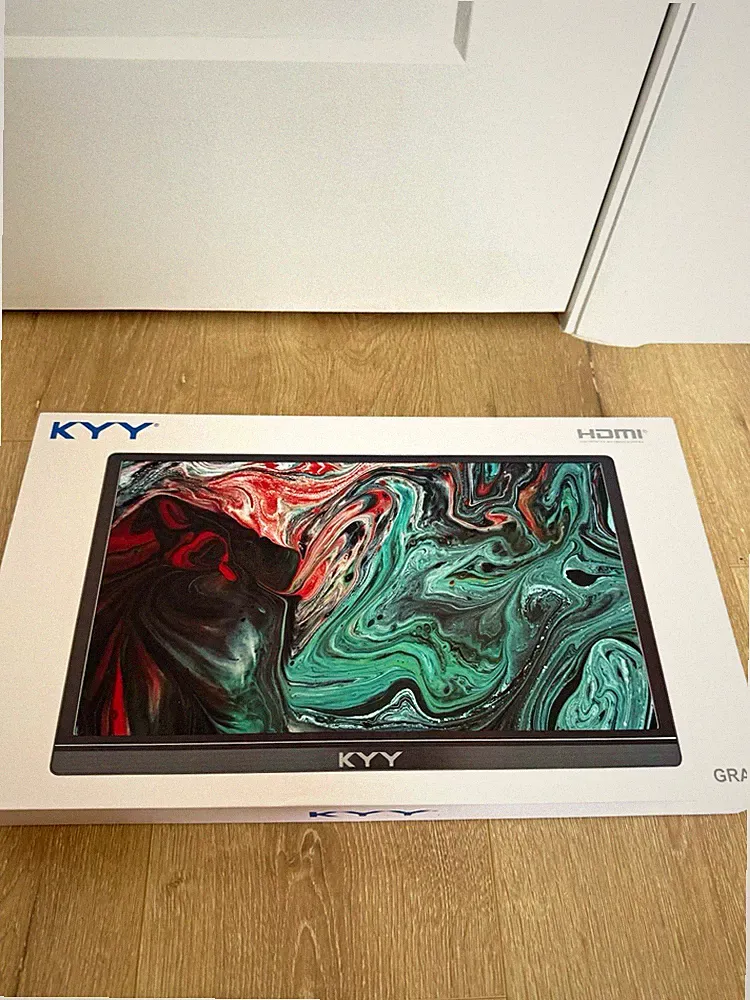 KYY K3 15.6in IPS Portable Monitor 1080p HDMI USB-C Built-in Speakers Gray