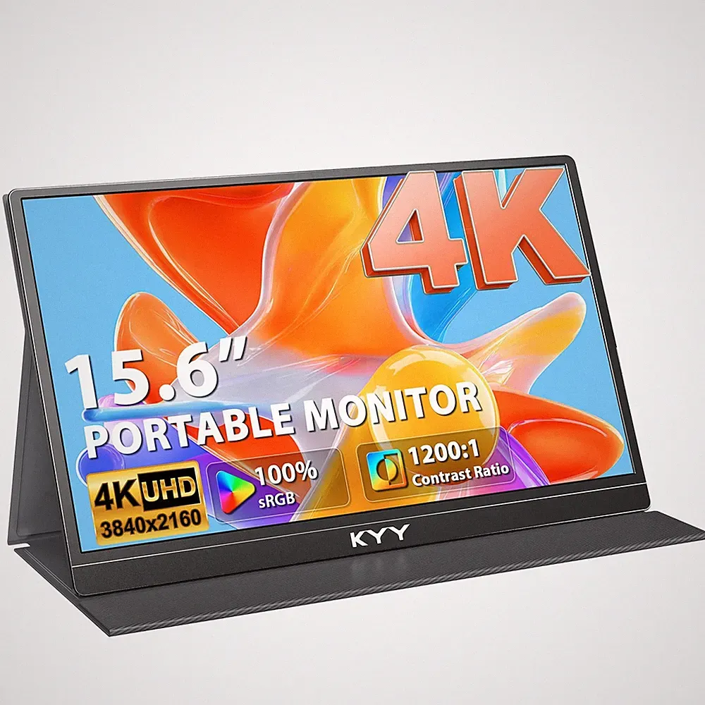KYY K5 4K Portable Monitor 15.6 UHD IPS 3840x2160 HDR Gaming