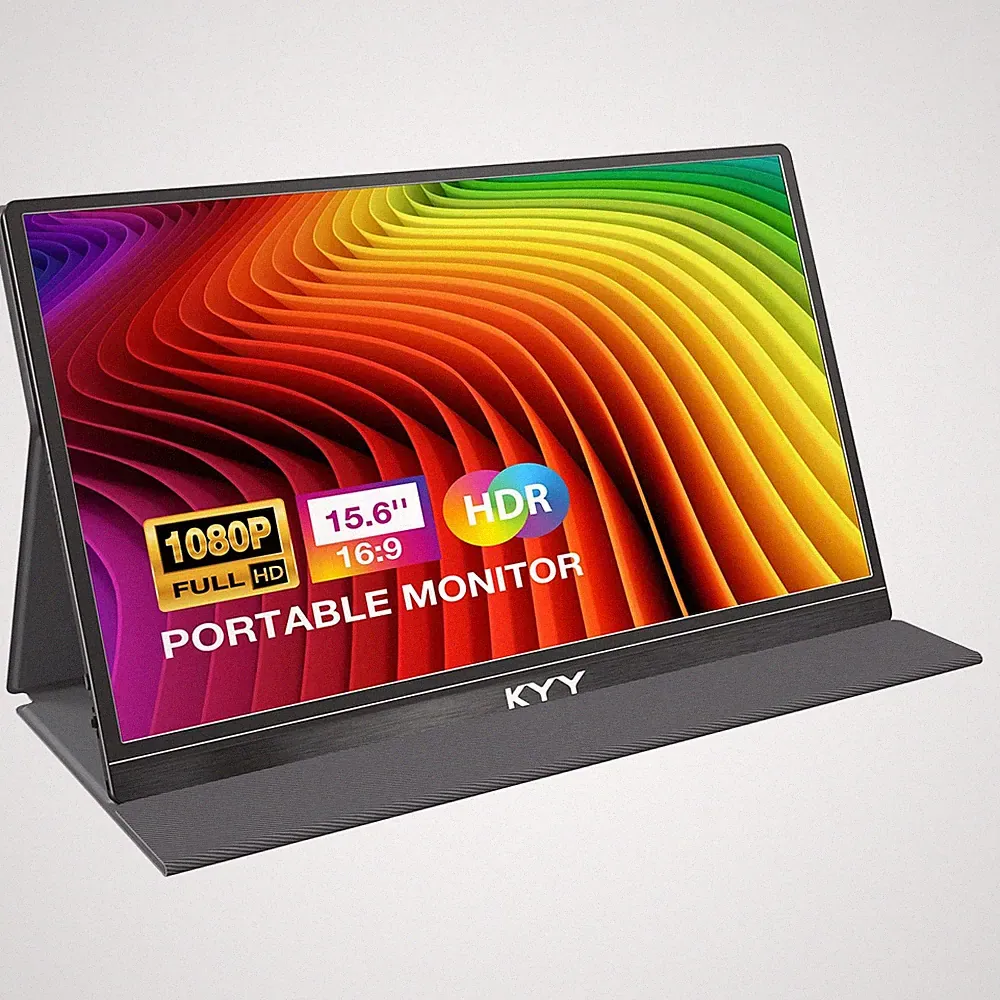 KYY Portable Monitor 15.6'' FHD 1080P USB C HDMI Gaming Monitor UltraSlim IPS...