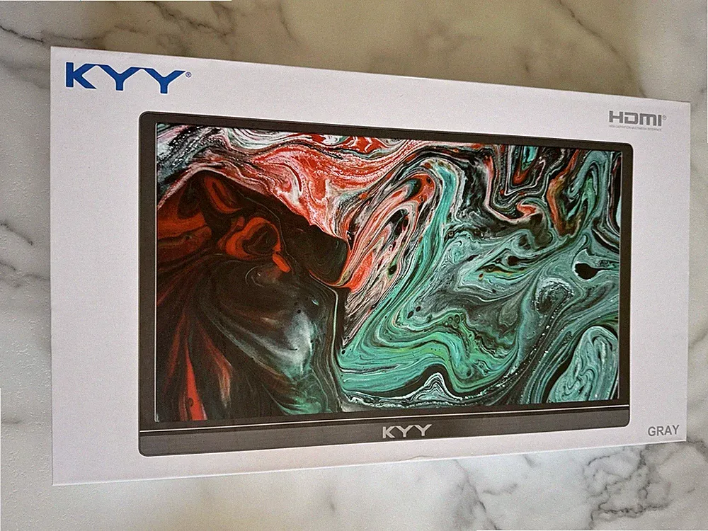 KYY Portable Monitor 15.6inch 1080P FHD USB-C, HDMI Computer Display