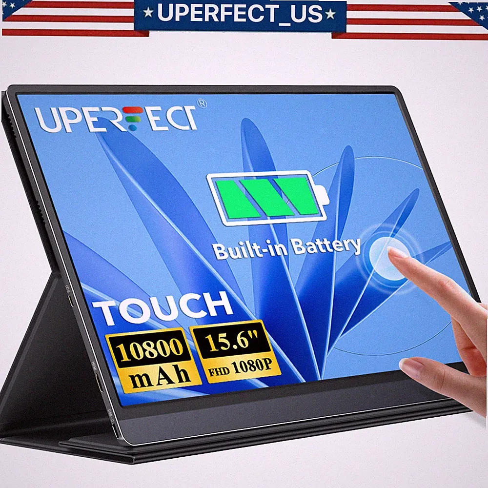 Laptop portable Monitor Battey Touchsreen, 15.6'' 100%s RGB for Samsung Dex PS5