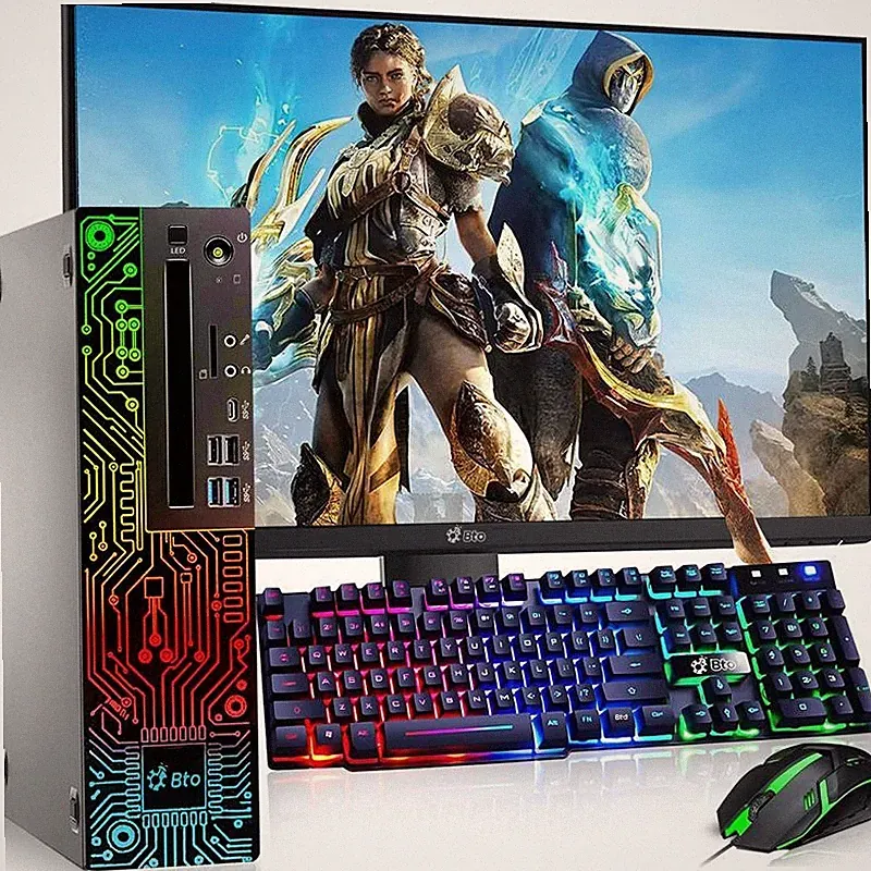 Lenovo Desktop Gaming PC Intel i5-8th 32GB Ram 1TB SSD HDD 22" LED NVIDIA Win 11