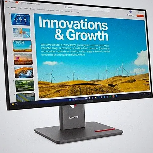 Lenovo ThinkVision P24QD-40 24 Class WQHD LED Monitor - 16:9 - Eclipse Black