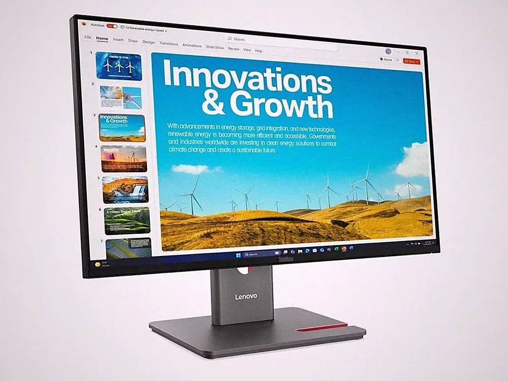 Lenovo ThinkVision P24QD-40 24" Class WQHD LED Monitor - 16:9 -IPS - 2560 x 1440