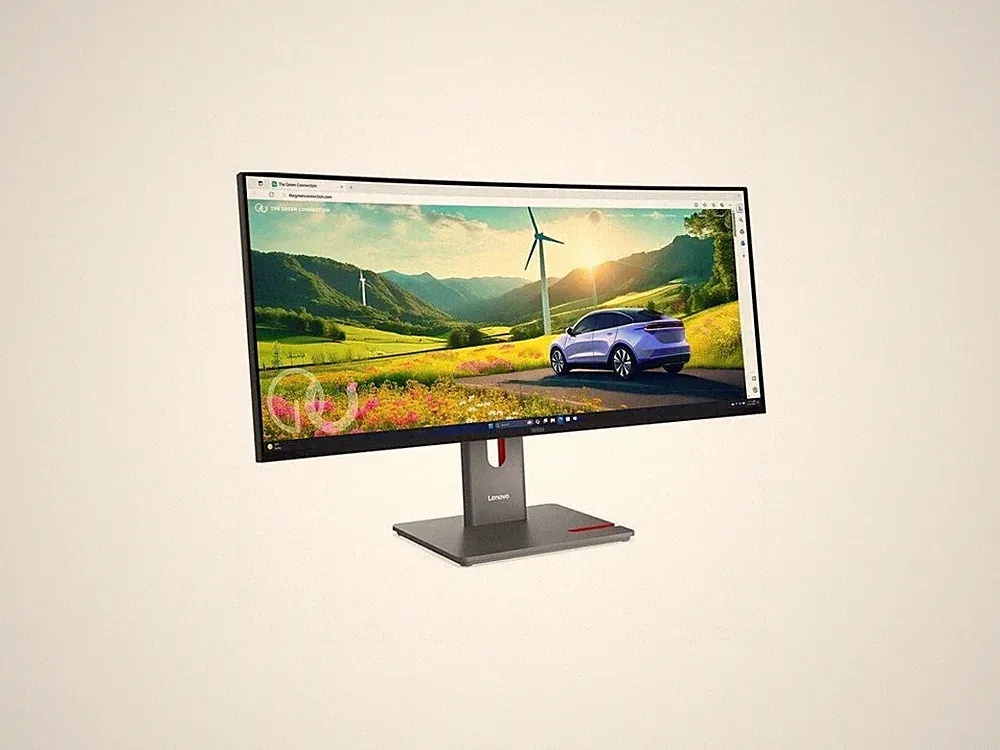 Lenovo ThinkVision P34WD-40 34" Class UWQHD Curved Screen LED Monitor - 21:9 - 3