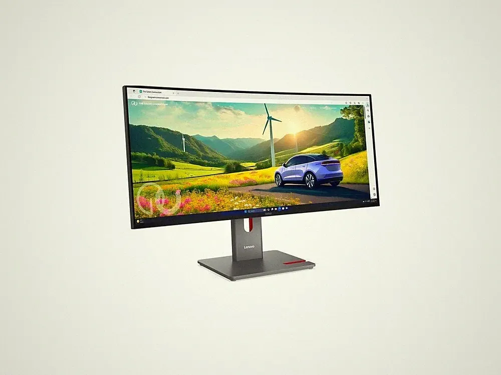 Lenovo ThinkVision P34WD-40 34" Class UWQHD Curved Screen LED Monitor - 21:9