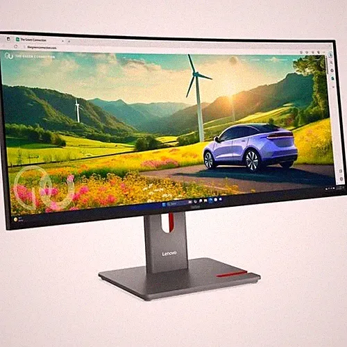 Lenovo ThinkVision P34WD-40 34 Class UWQHD Curved Screen LED Monitor - 21:9 - E