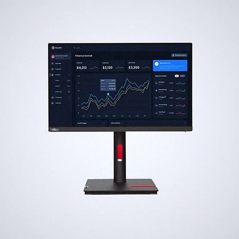 Lenovo ThinkVision T22i-30 21.5" Full HD 60Hz Monitor Raven Black 63B0MAR6US