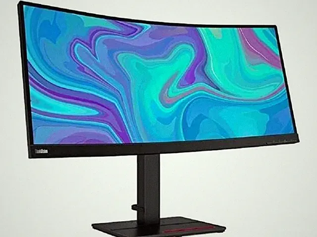 Lenovo ThinkVision T34w-20 34-inch Curved 21:9 Monitor with USB Type-C