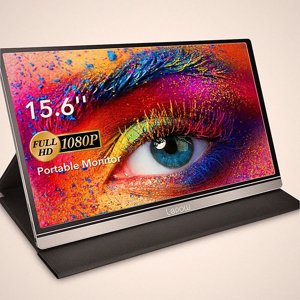 Lepow Z1 Portable Monitor 15 Inch USB-C HDMI Gaming Ultra-Slim IPS Phone Display