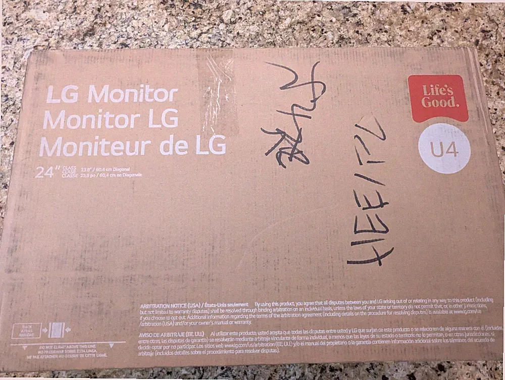 LG 24" IPS FHD 120Hz Monitor with HDR10 (HDMI) Black
