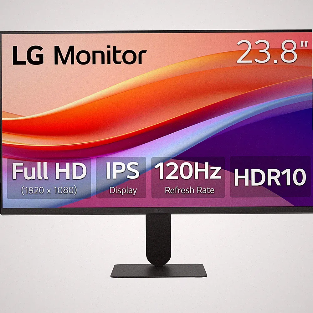 LG - 24" IPS FHD 120Hz Monitor with HDR10 (HDMI) - Black
