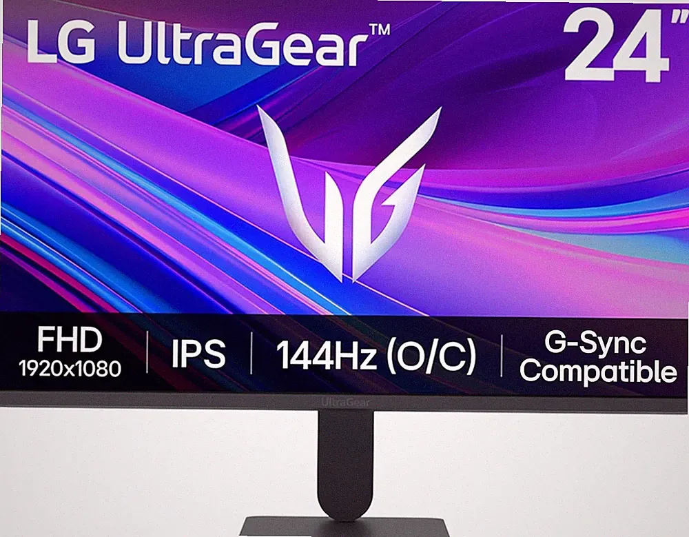 LG 24G411A-B 24-inch UltraGear Gaming Monitor 144Hz 1ms G-Sync FreeSync HDR10