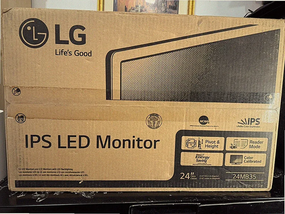 LG 24MB35PY-B 24" Class IPS LED Monitor - W/Height Adjustable Stand