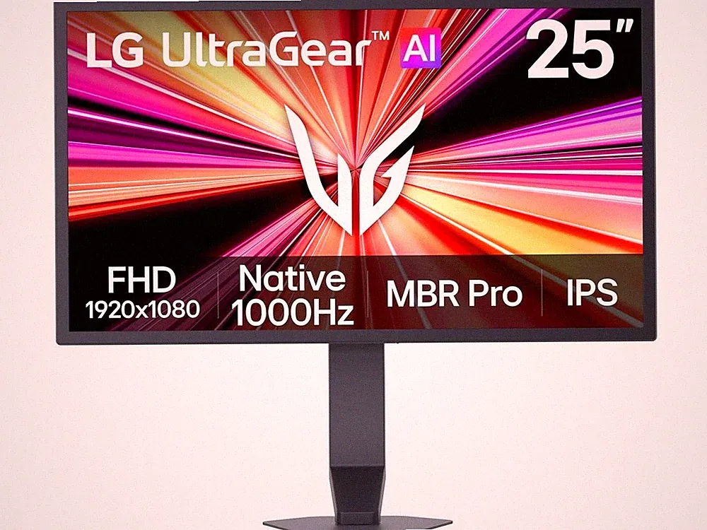 LG 25G590B-B 25-inch UltraGear Full HD (1920 x 1080) IPS Gaming Monitor, 1000Hz