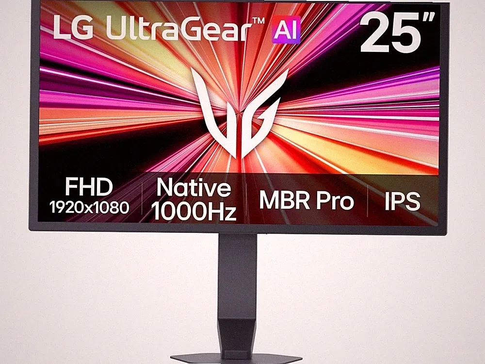 LG 25G590B-B 25-inch UltraGear Full HD (1920 x 1080) IPS Gaming Monitor, 1000Hz