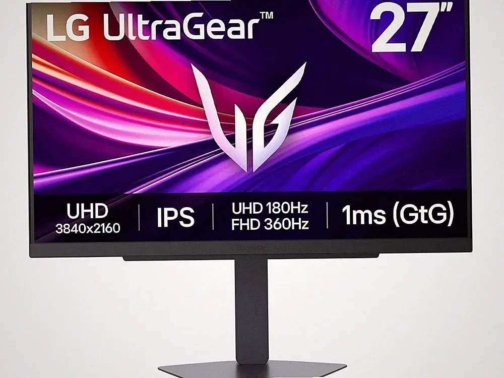 LG 27" 180 Hz IPS UHD Gaming Monitor FreeSync Premium & G-Sync Compatible DCI-P3