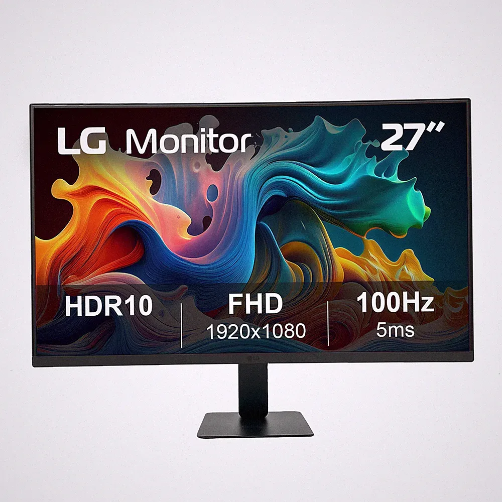 LG 27" FHD HDR10 16:9 Curved Monitor 5ms GtG 100Hz - Black 27U421A-B 2026 Model